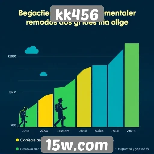 Estatísticas de crescimento e engajamento do kk456